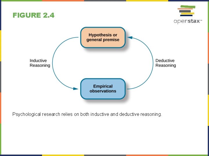 FIGURE 2. 4 Psychological research relies on both inductive and deductive reasoning. 