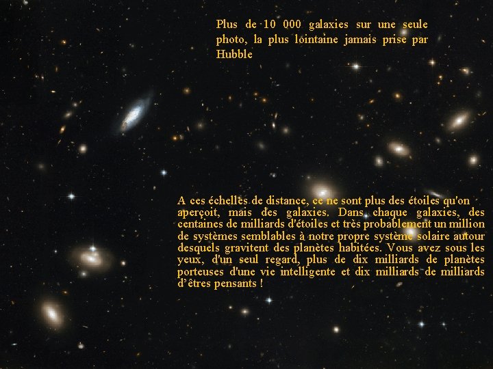Plus de 10 000 galaxies sur une seule photo, la plus lointaine jamais prise