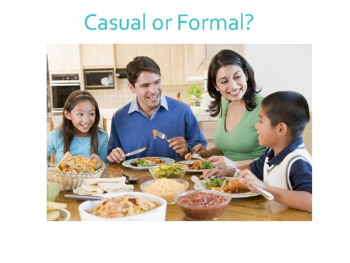 Casual or Formal? 