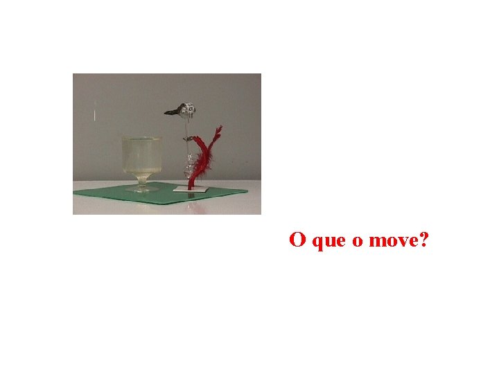 O que o move? 