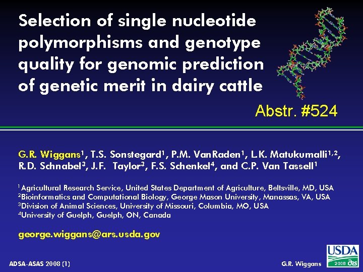 Selection of single nucleotide polymorphisms and genotype quality for genomic prediction of genetic merit