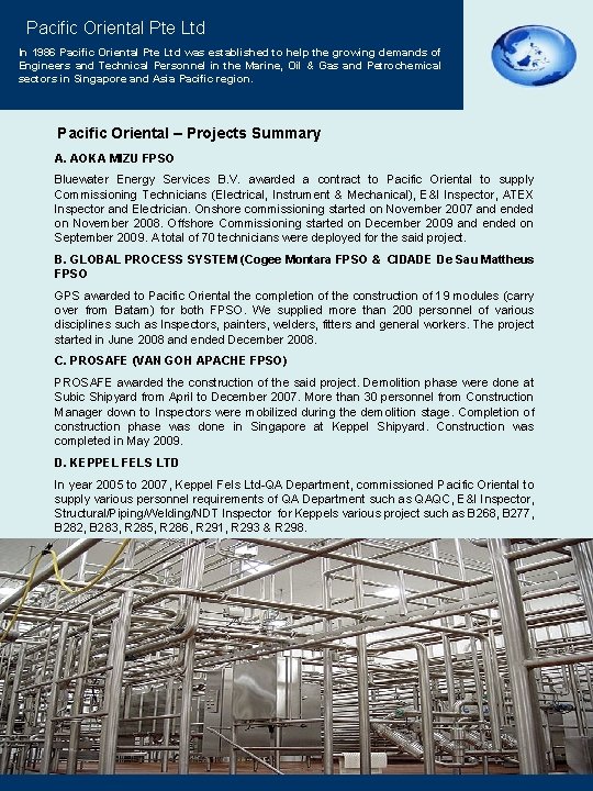 Pacific Oriental Pte Ltd In 1986 Pacific Oriental Pte Ltd was established to help Pacific Oriental Pte Ltd In 1986 Pacific Oriental Pte Ltd was established to help