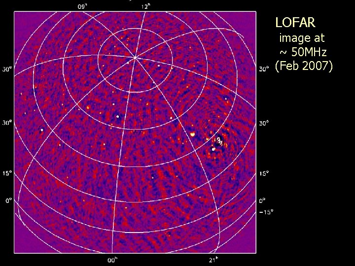LOFAR image at ~ 50 MHz (Feb 2007) 