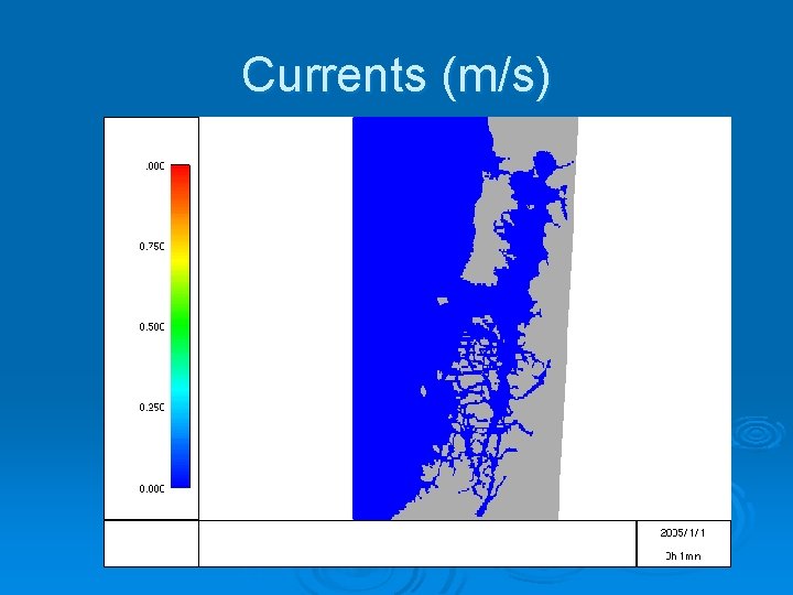 Currents (m/s) Currents (m/s)