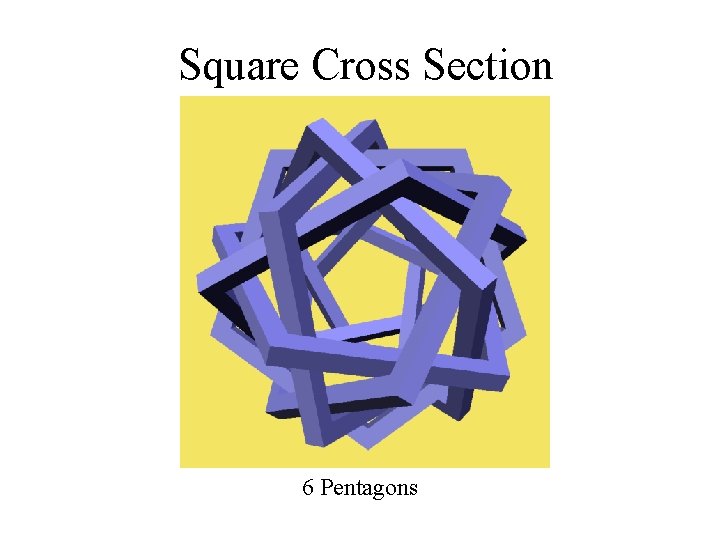 Square Cross Section 6 Pentagons 