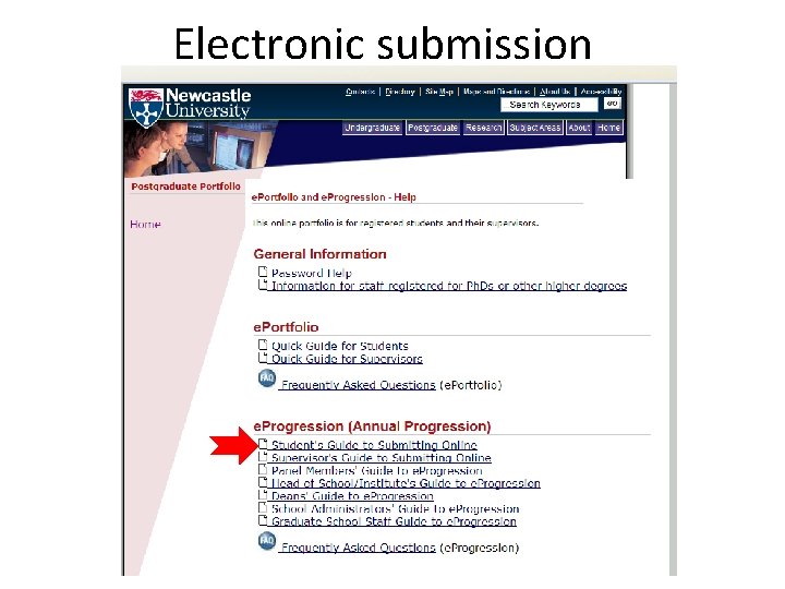 Electronic submission 