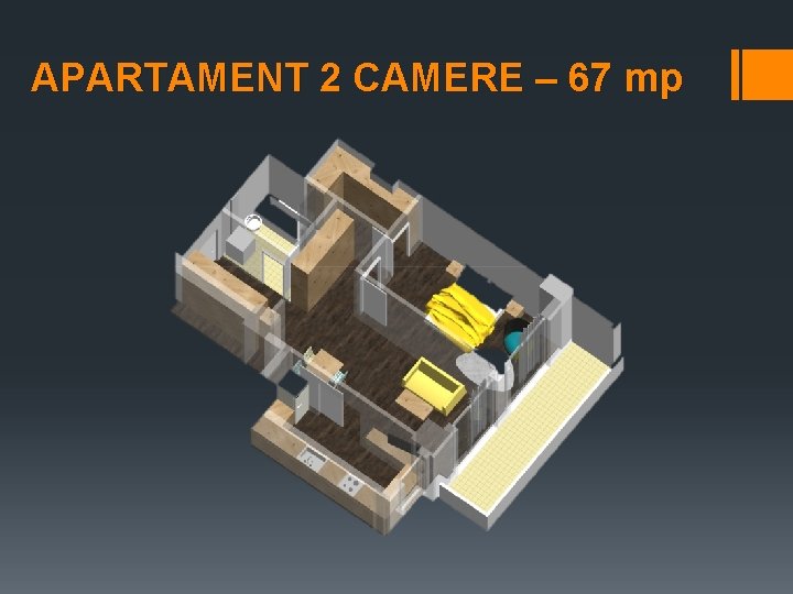 APARTAMENT 2 CAMERE – 67 mp 