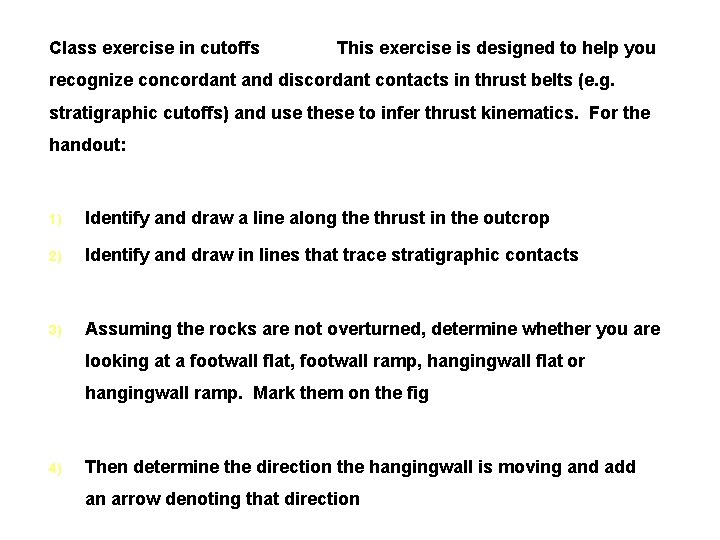 Class exercise in cutoffs This exercise is designed to help you recognize concordant and