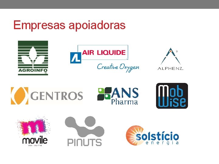 Empresas apoiadoras 