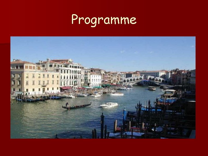 Programme 