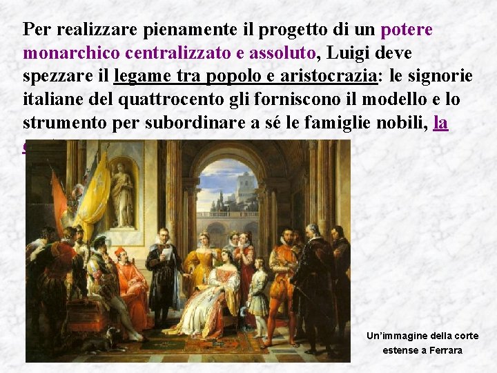 Per realizzare pienamente il progetto di un potere monarchico centralizzato e assoluto, Luigi deve