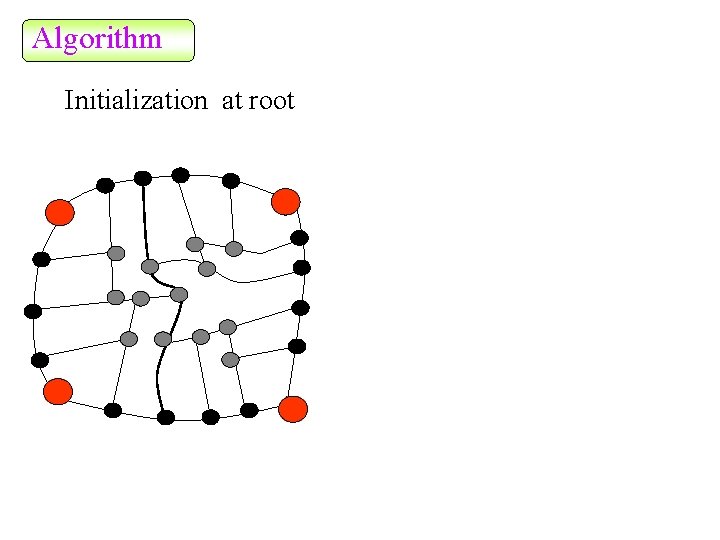 Algorithm Initialization at root 