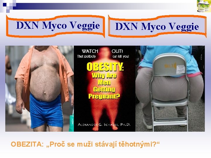 DXN Myco Veggie OBEZITA: „Proč se muži stávají těhotnými? “ 