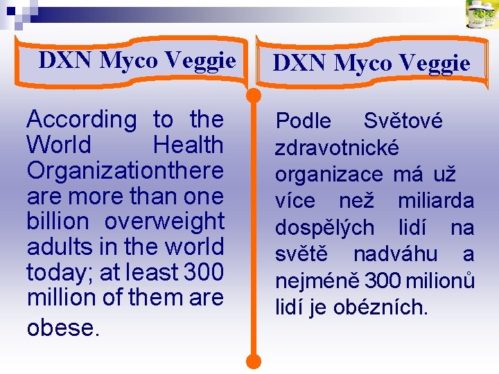 DXN Myco Veggie According to the World Health Organizationthere are more than one billion