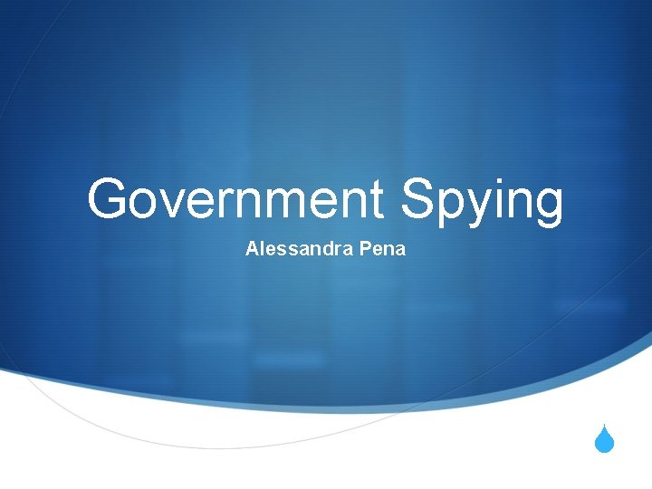 Government Spying Alessandra Pena S 