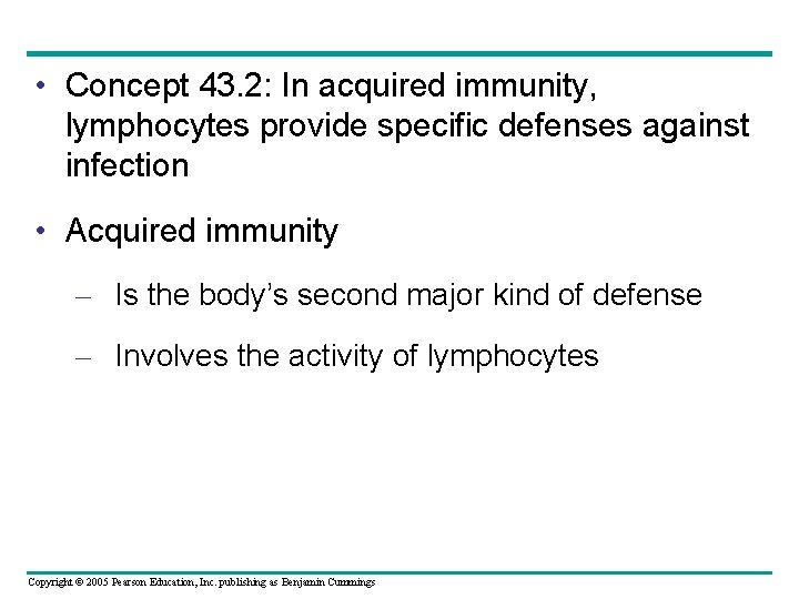 Chapter 43 The Immune System Power Point Lectures