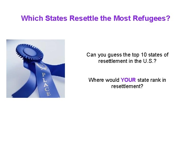 Which States Resettle the Most Refugees? Can you guess the top 10 states of