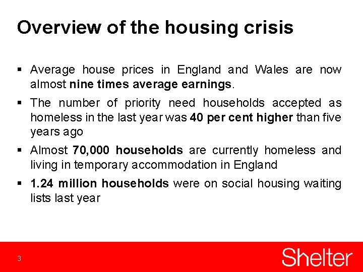 Overview of the housing crisis § Average house prices in England Wales are now