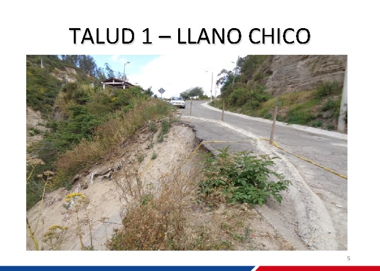 TALUD 1 – LLANO CHICO 5 