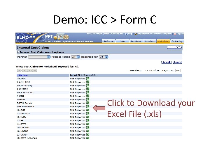Demo: ICC > Form C Click to Download your Excel File (. xls) 