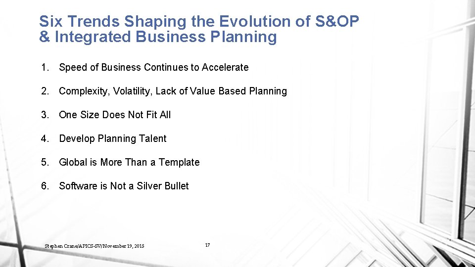 Apicssv Chapter Meeting Trends Shaping The Evolution Of