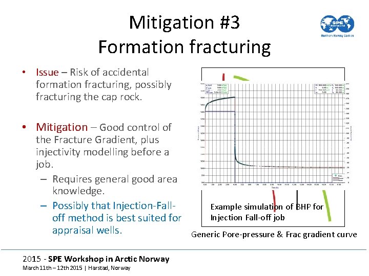 Mitigation #3 Formation fracturing • Issue – Risk of accidental formation fracturing, possibly fracturing