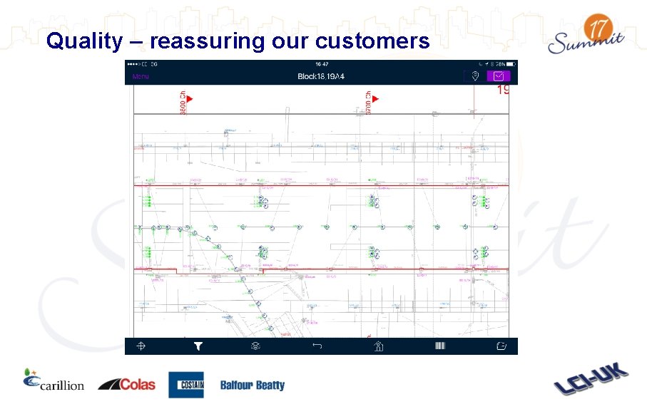 Quality – reassuring our customers 