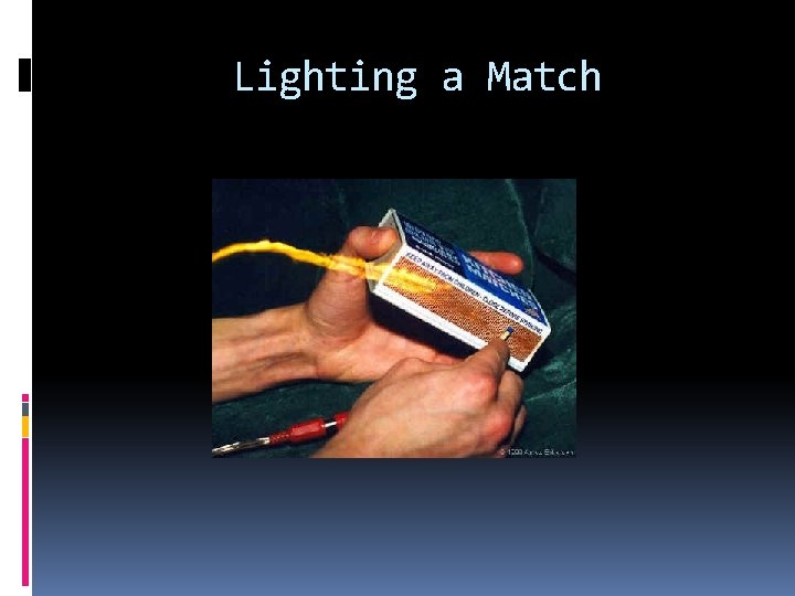 Lighting a Match Lighting a Match