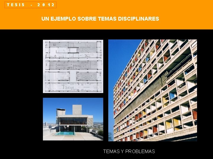 TESIS - 2 0 12 UN EJEMPLO SOBRE TEMAS DISCIPLINARES TEMAS Y PROBLEMAS 