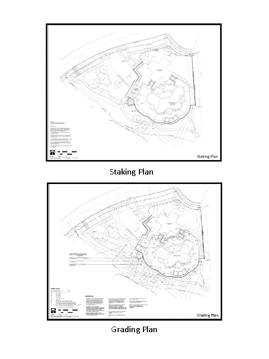 Staking Plan Grading Plan 