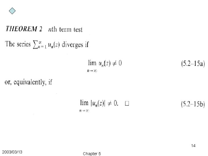 14 2003/03/13 Chapter 5 