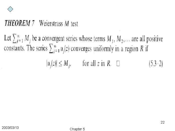 22 2003/03/13 Chapter 5 