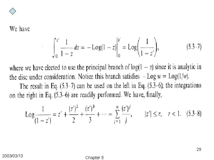 29 2003/03/13 Chapter 5 