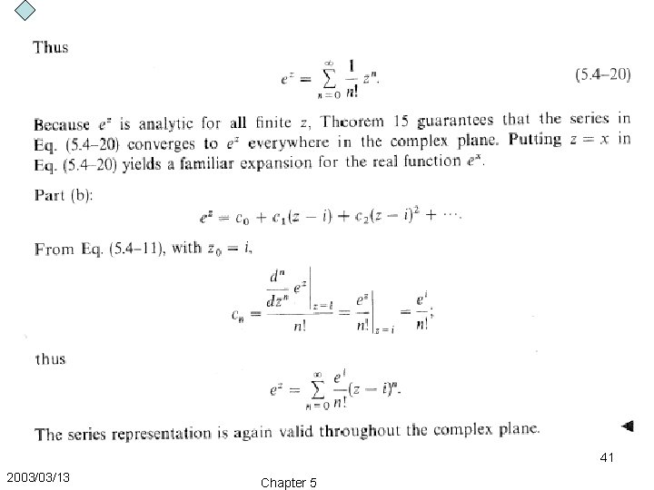 41 2003/03/13 Chapter 5 