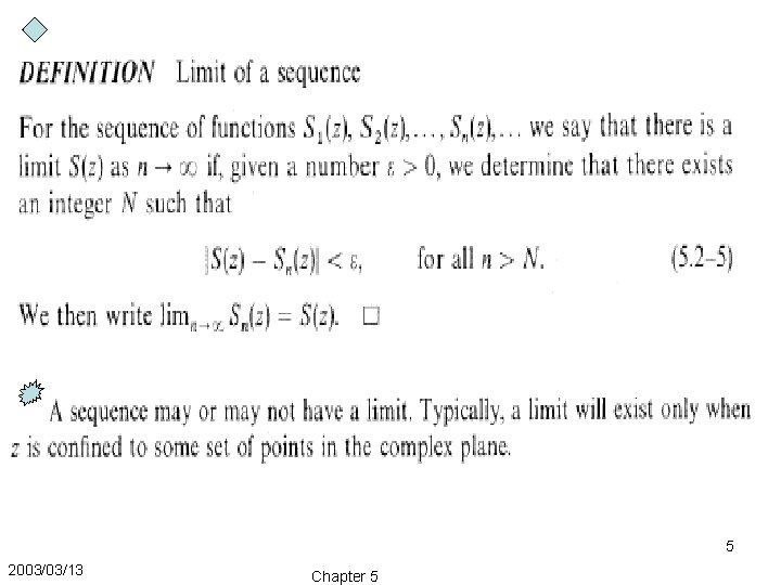 5 2003/03/13 Chapter 5 