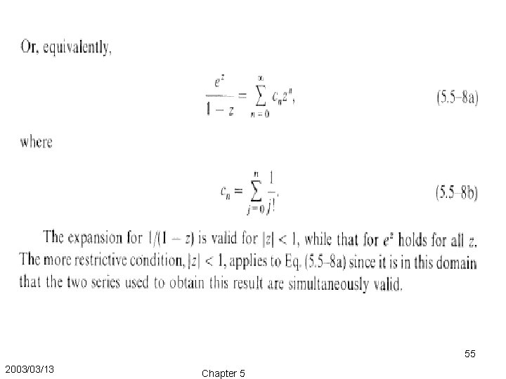 55 2003/03/13 Chapter 5 