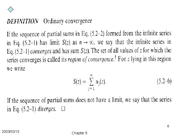 6 2003/03/13 Chapter 5 