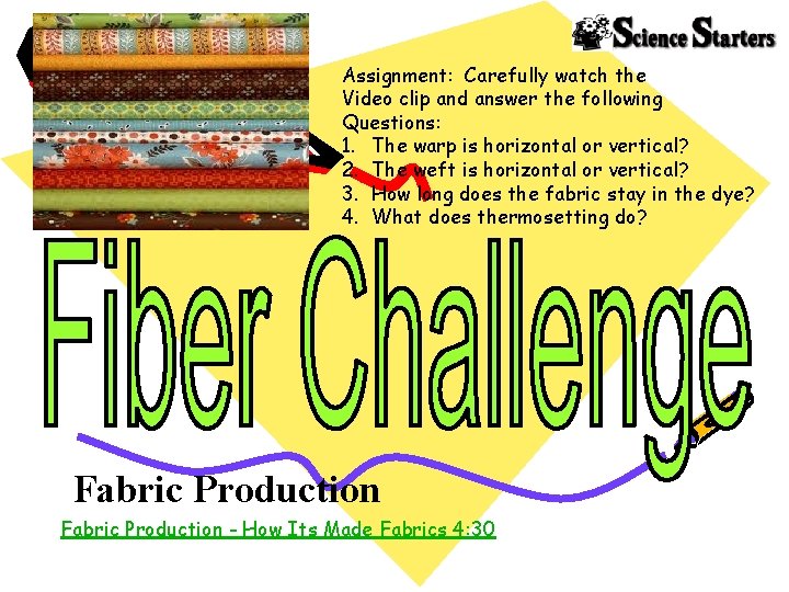 Assignment: Carefully watch the Video clip and answer the following Questions: 1. The warp