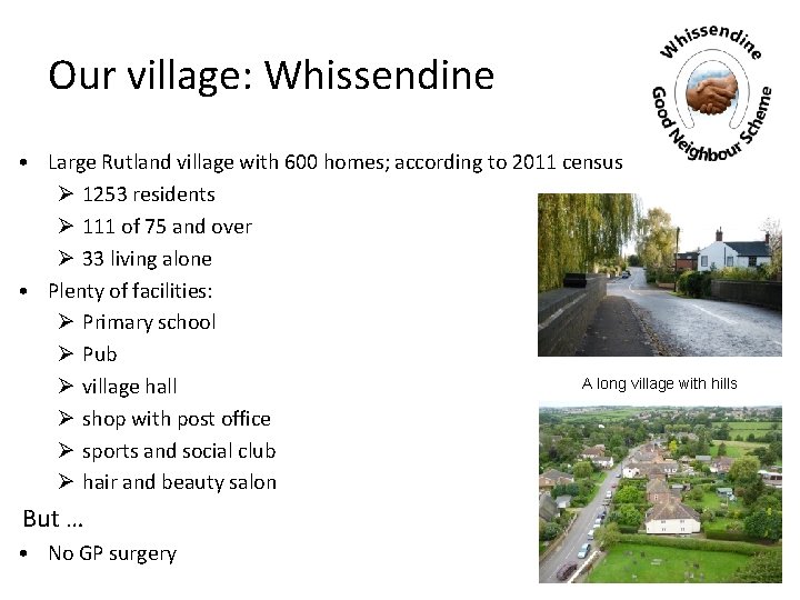 Our village: Whissendine • Large Rutland village with 600 homes; according to 2011 census: