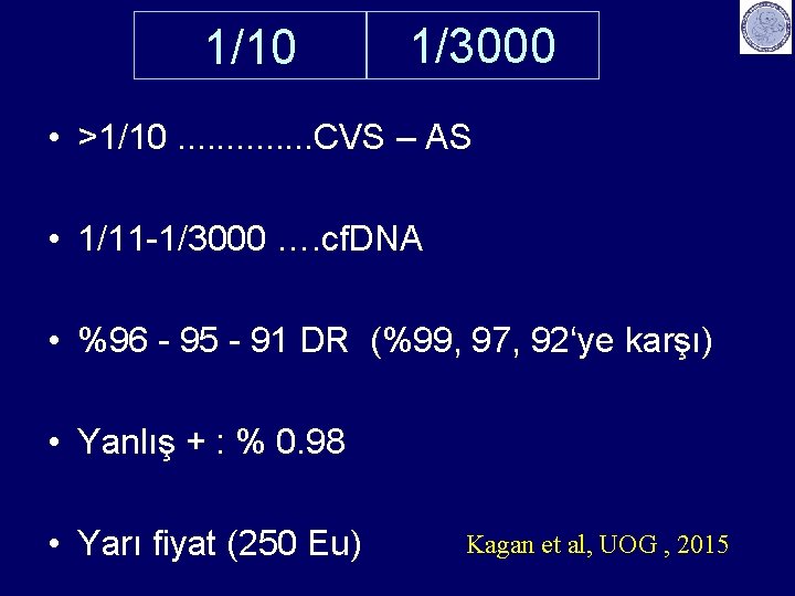 1/10 1/3000 • >1/10. . . CVS – AS • 1/11 -1/3000 …. cf.