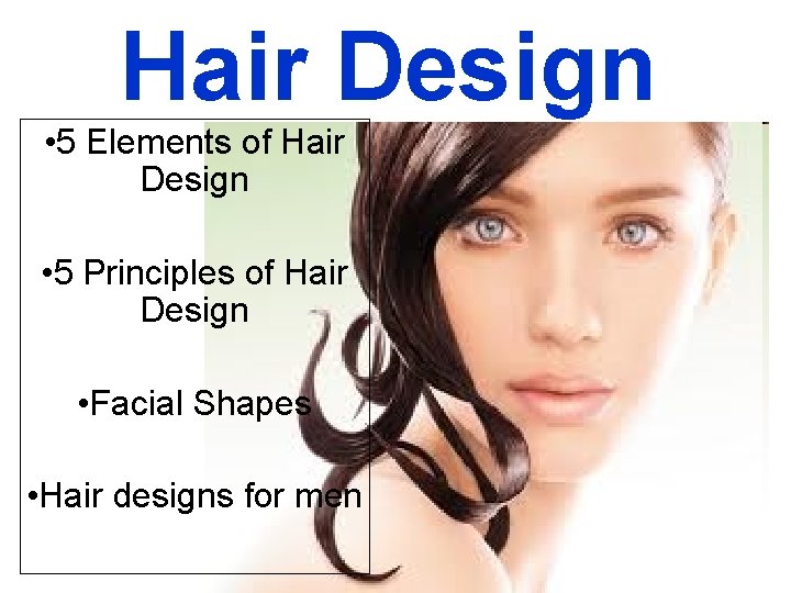 Hair Design • 5 Elements of Hair Design • 5 Principles of Hair Design