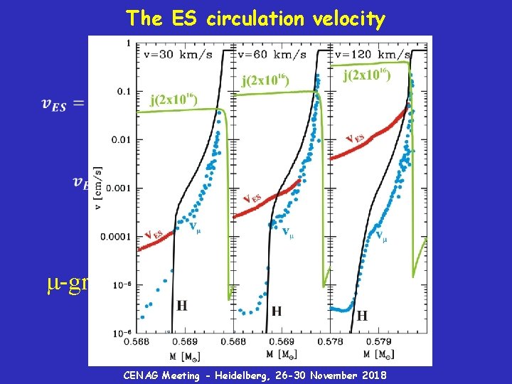 The ES circulation velocity μ-gradient barrier CENAG Meeting - Heidelberg, 26 -30 November 2018