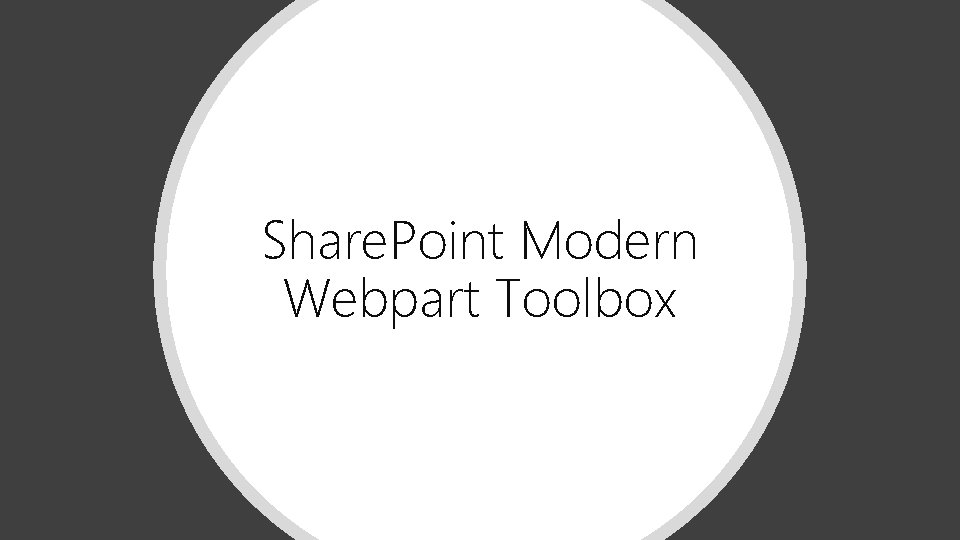 Share. Point Modern Webpart Toolbox 