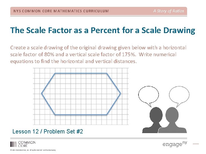 NYS COMMON CORE MATHEMATICS CURRICULUM A Story of Ratios The Scale Factor as a