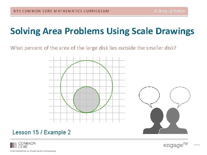 NYS COMMON CORE MATHEMATICS CURRICULUM A Story of Ratios Solving Area Problems Using Scale