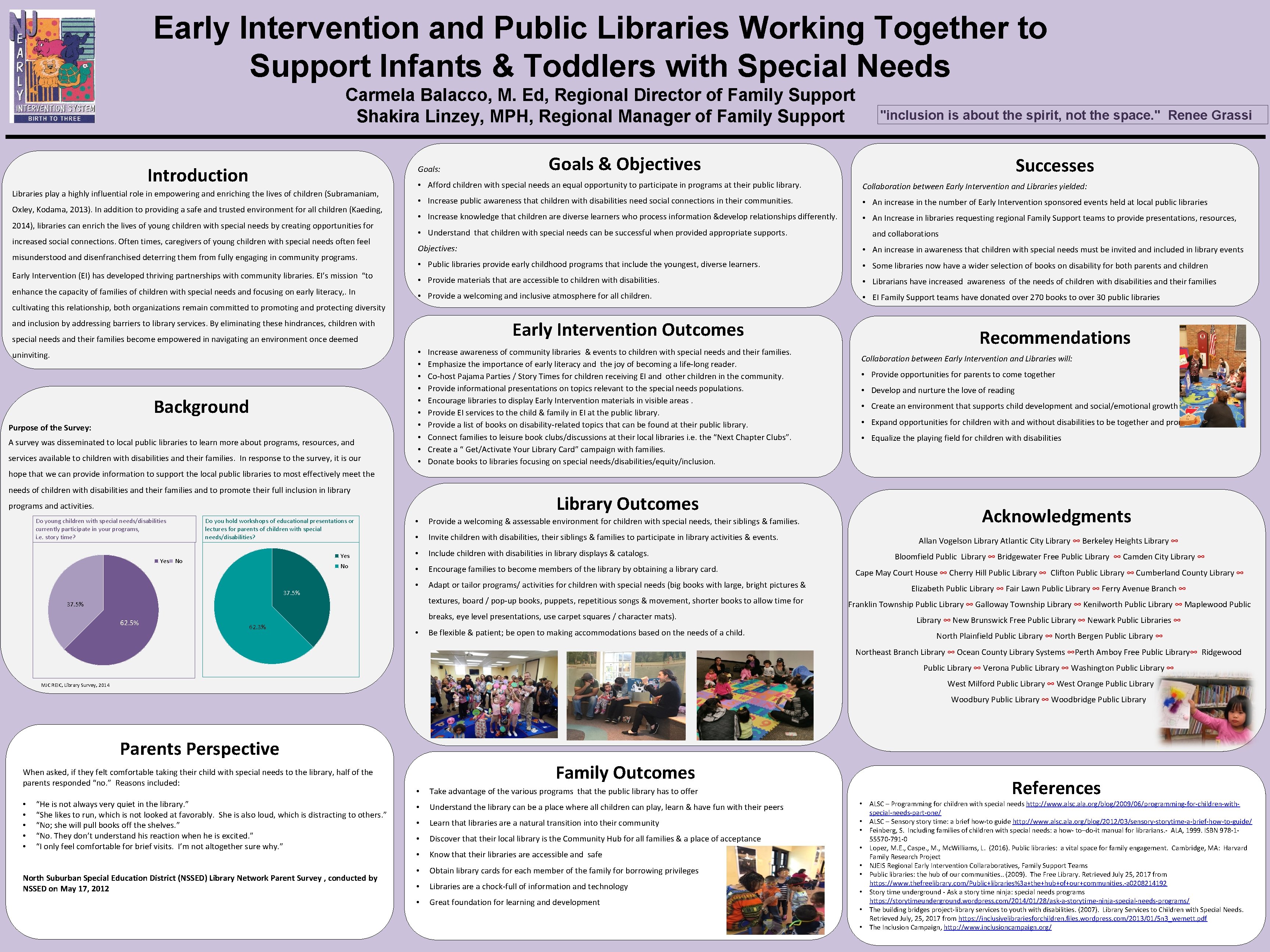 Early Intervention and Public Libraries Working Together to Support Infants & Toddlers with Special