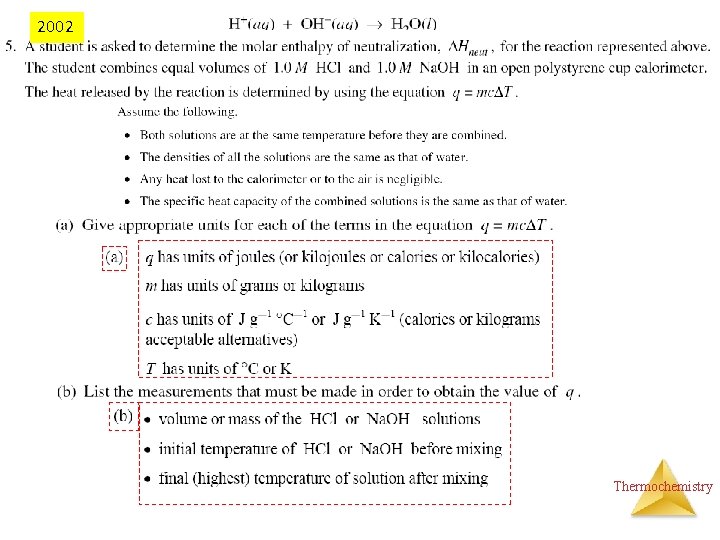 2002 Thermochemistry 