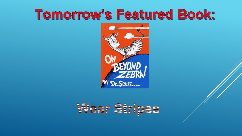 Tomorrow’s Featured Book: 