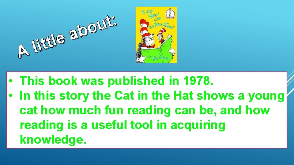 A : t u o b a e l t lit • This book