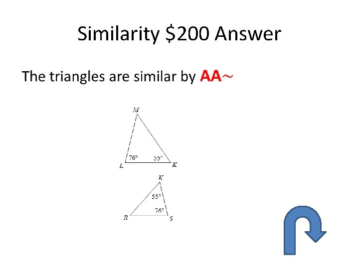 Similarity $200 Answer • 